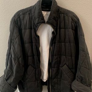 Free People Quilted Dolman Jacket